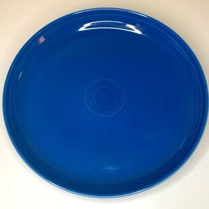 Fiestaware lapis Blue Ceramic Dinner Plate, deep dish style